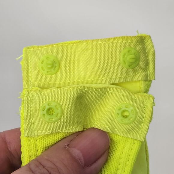 NWT Windsor Neon Yellow c7 Black Lace Thong Bodysuit Women's XL - Picture 9 of 9